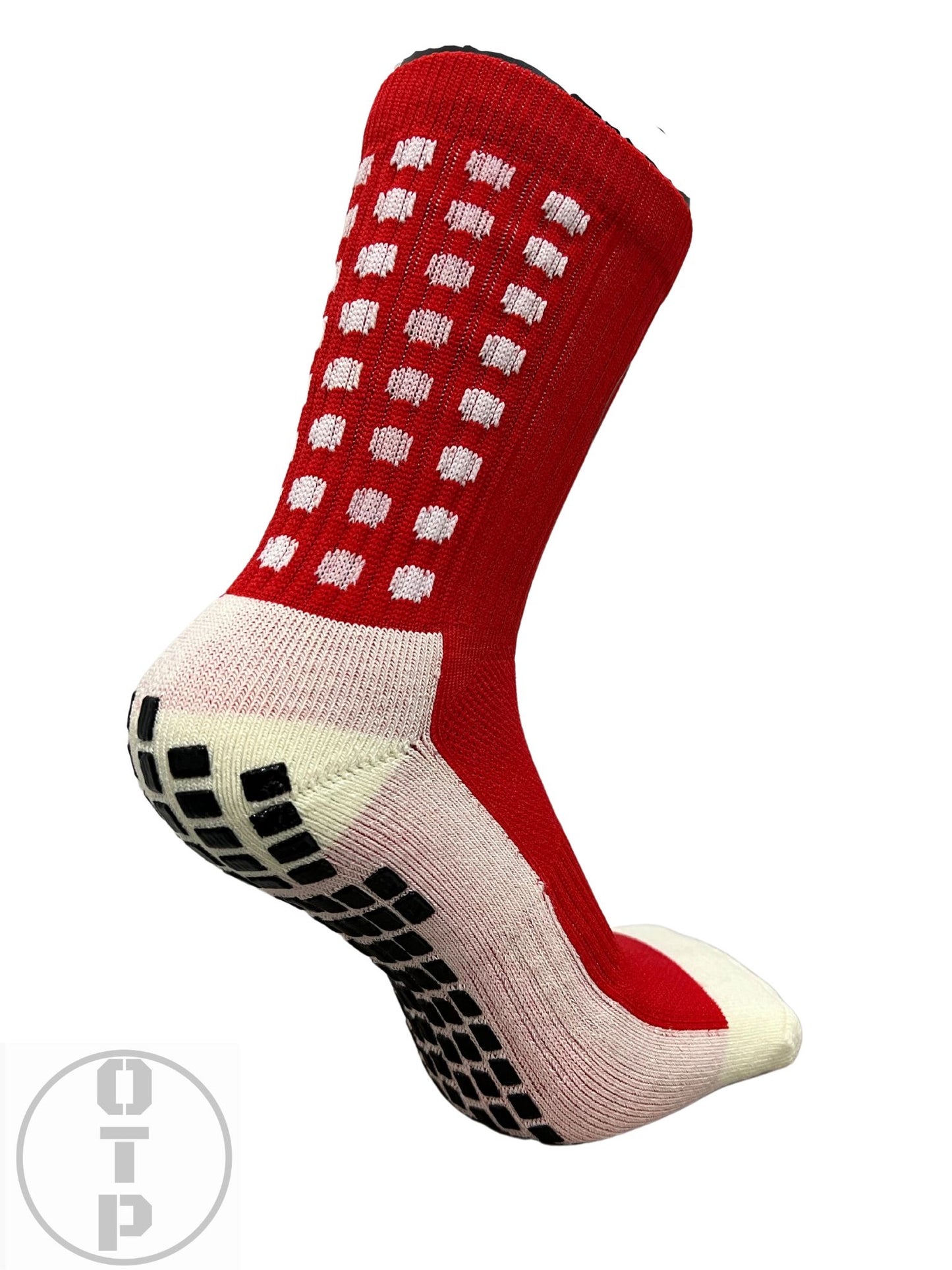 CREW GRIP SOCKS - RED