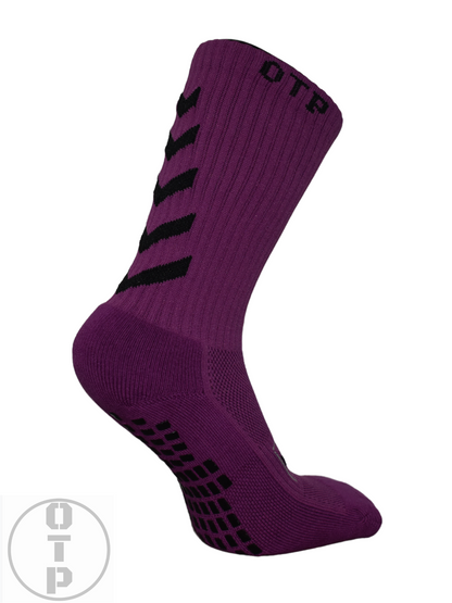 WOMEN'S CREW GRIP SOCKS - MIDNIGHT PURPLE