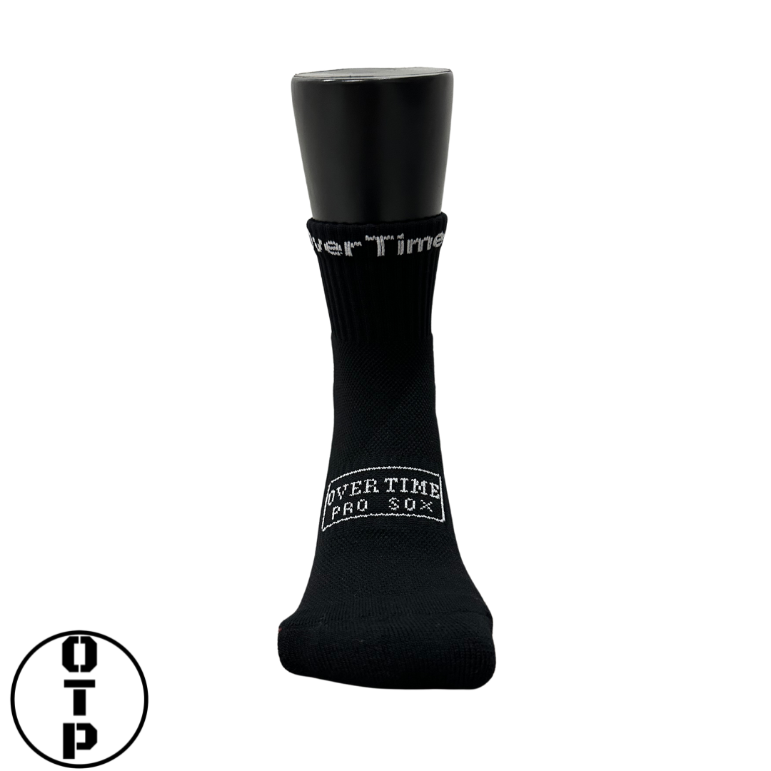 ANKLE LENGTH GRIP SOCK - BLACK