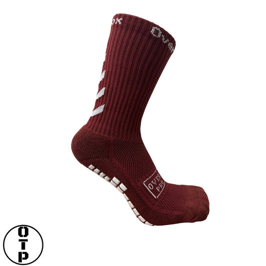 CREW GRIP SOCK - Maroon