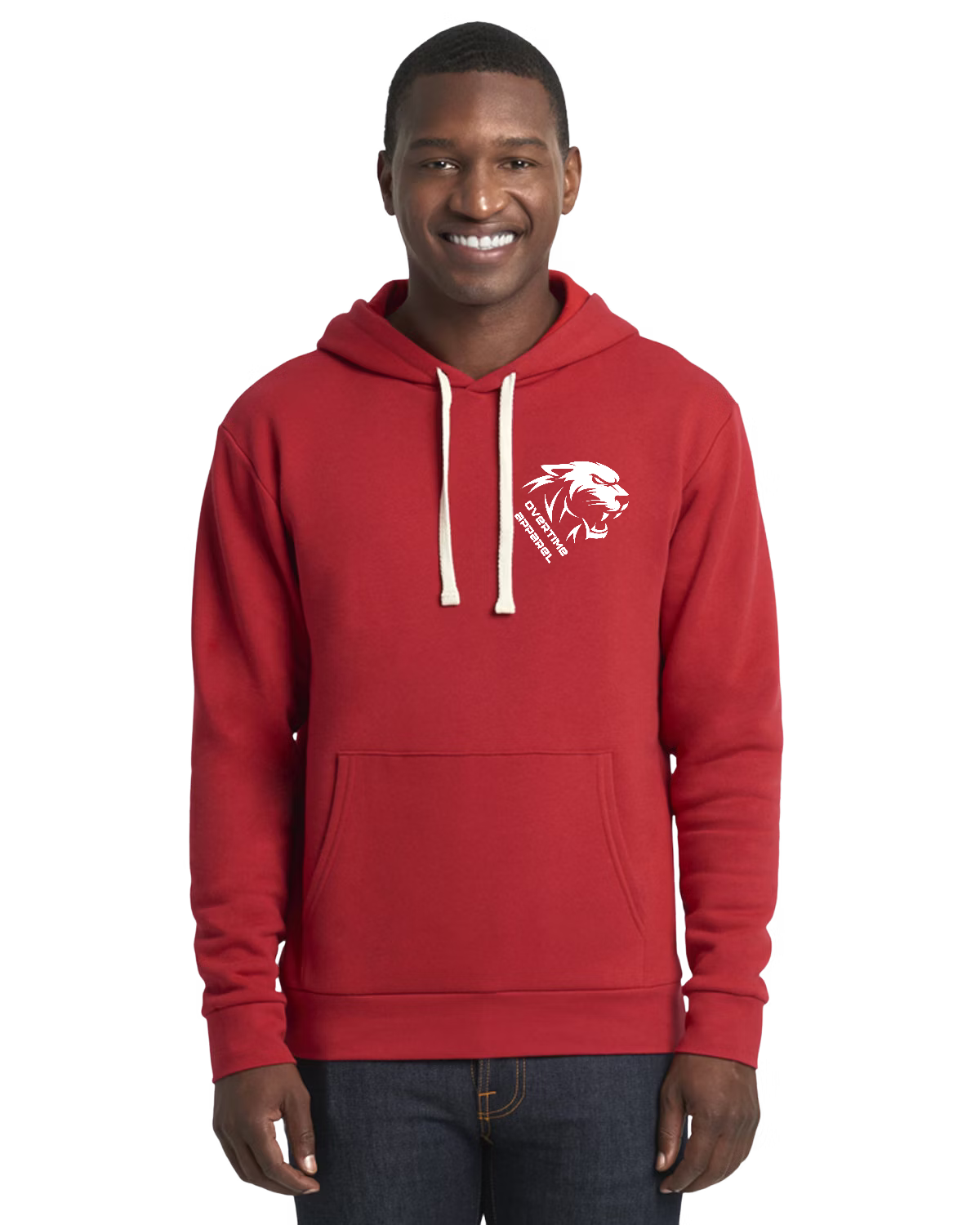 Momentum Red: Casual Sports Hoodie