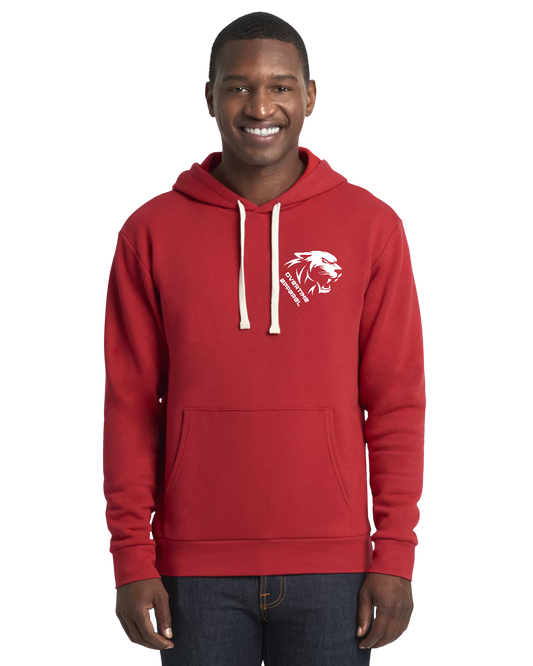 Momentum Red: Casual Sports Hoodie