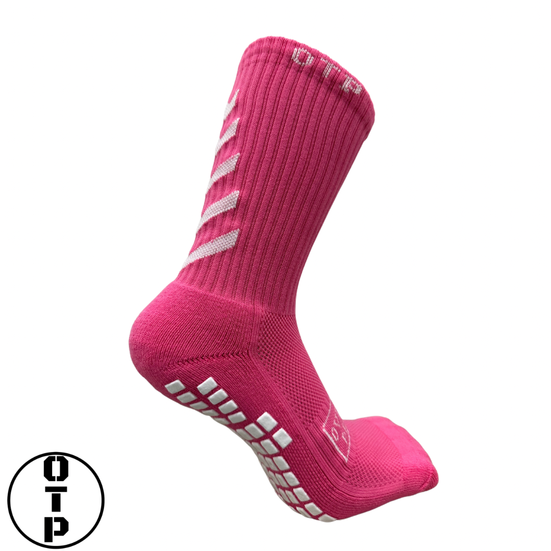 CREW GRIP SOCKS- PINK